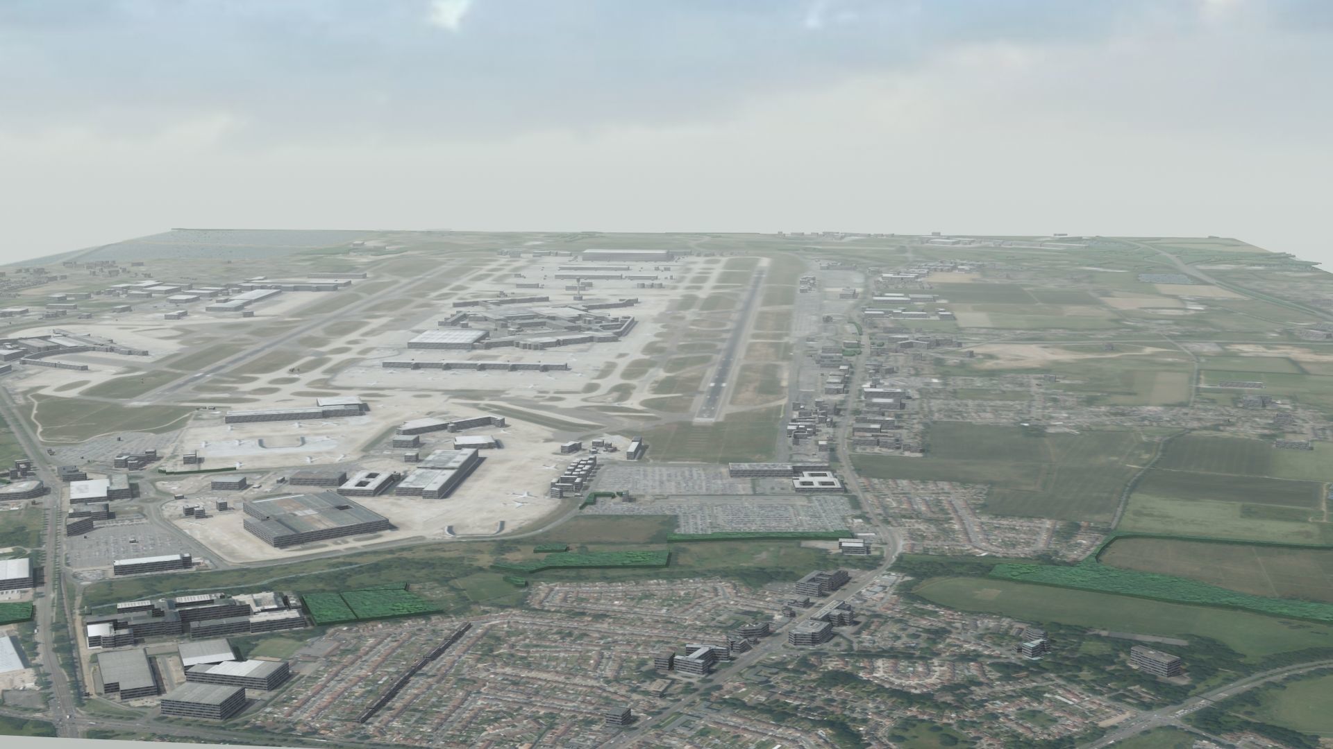 Heathrow Airport Low-poly 3D model_4