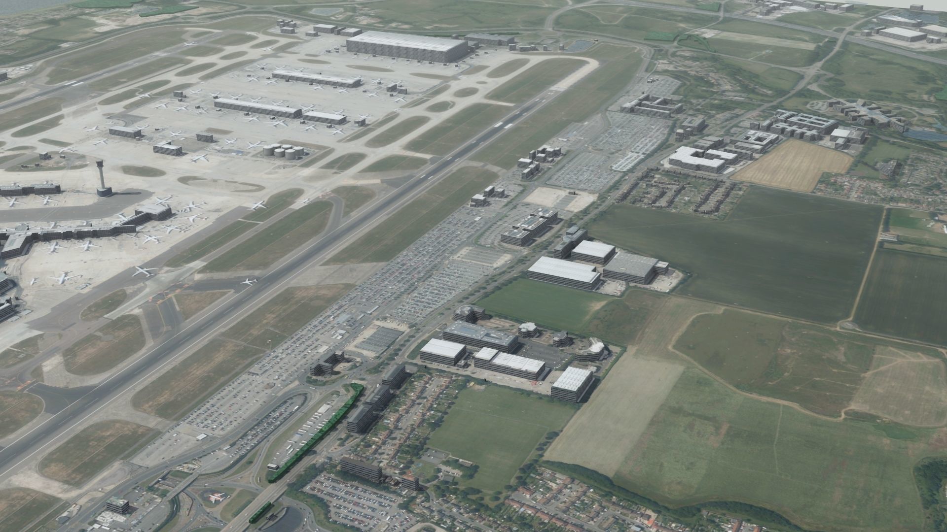 Heathrow Airport Low-poly 3D model_11