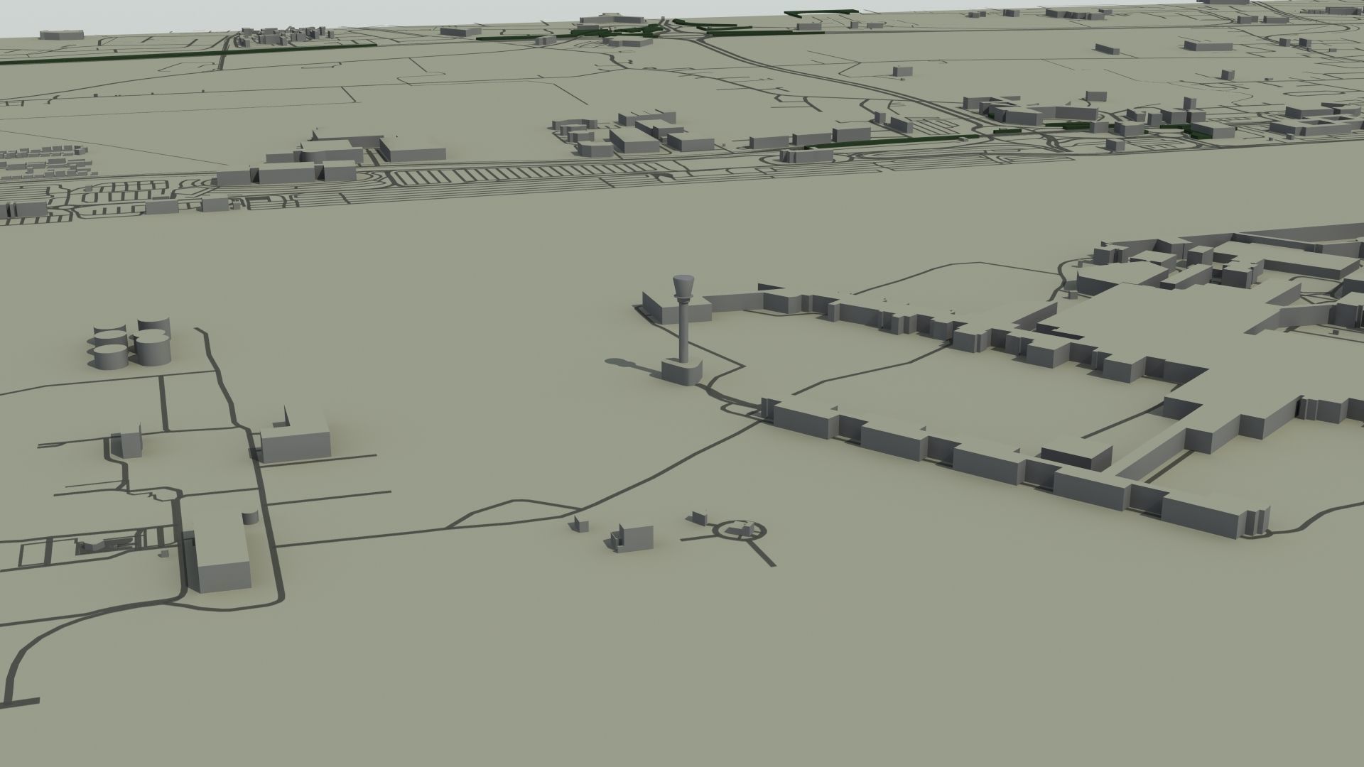Heathrow Airport Low-poly 3D model_26