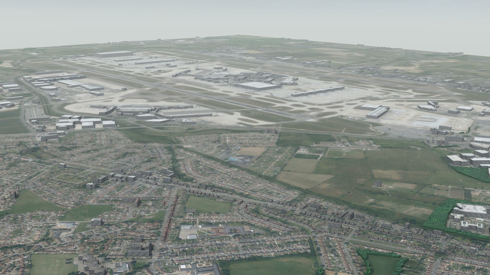 Heathrow Airport Low-poly 3D model_6