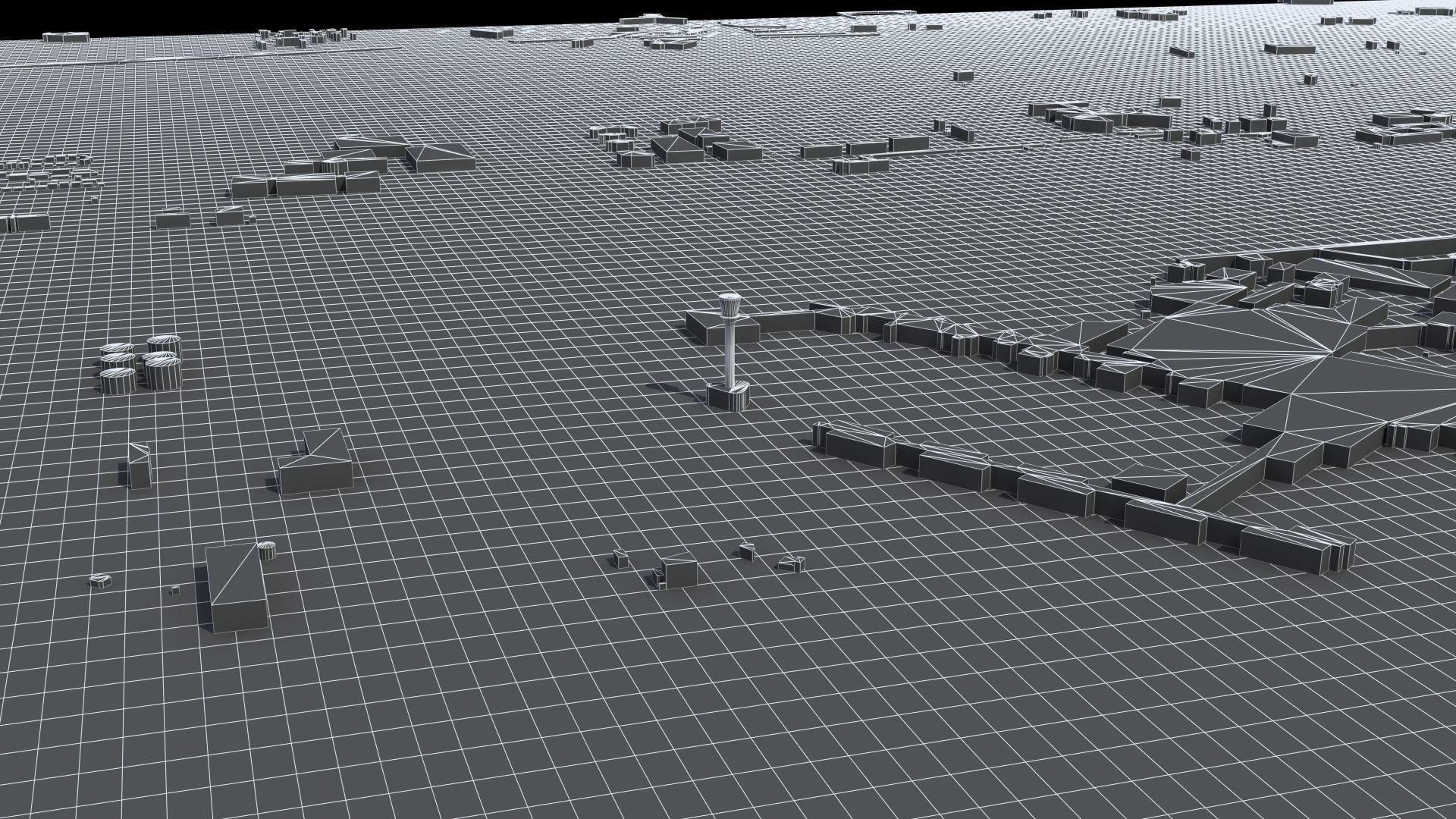 Heathrow Airport Low-poly 3D model_36