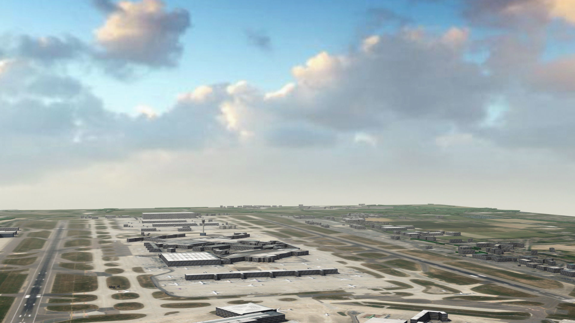 Heathrow Airport Low-poly 3D model_25