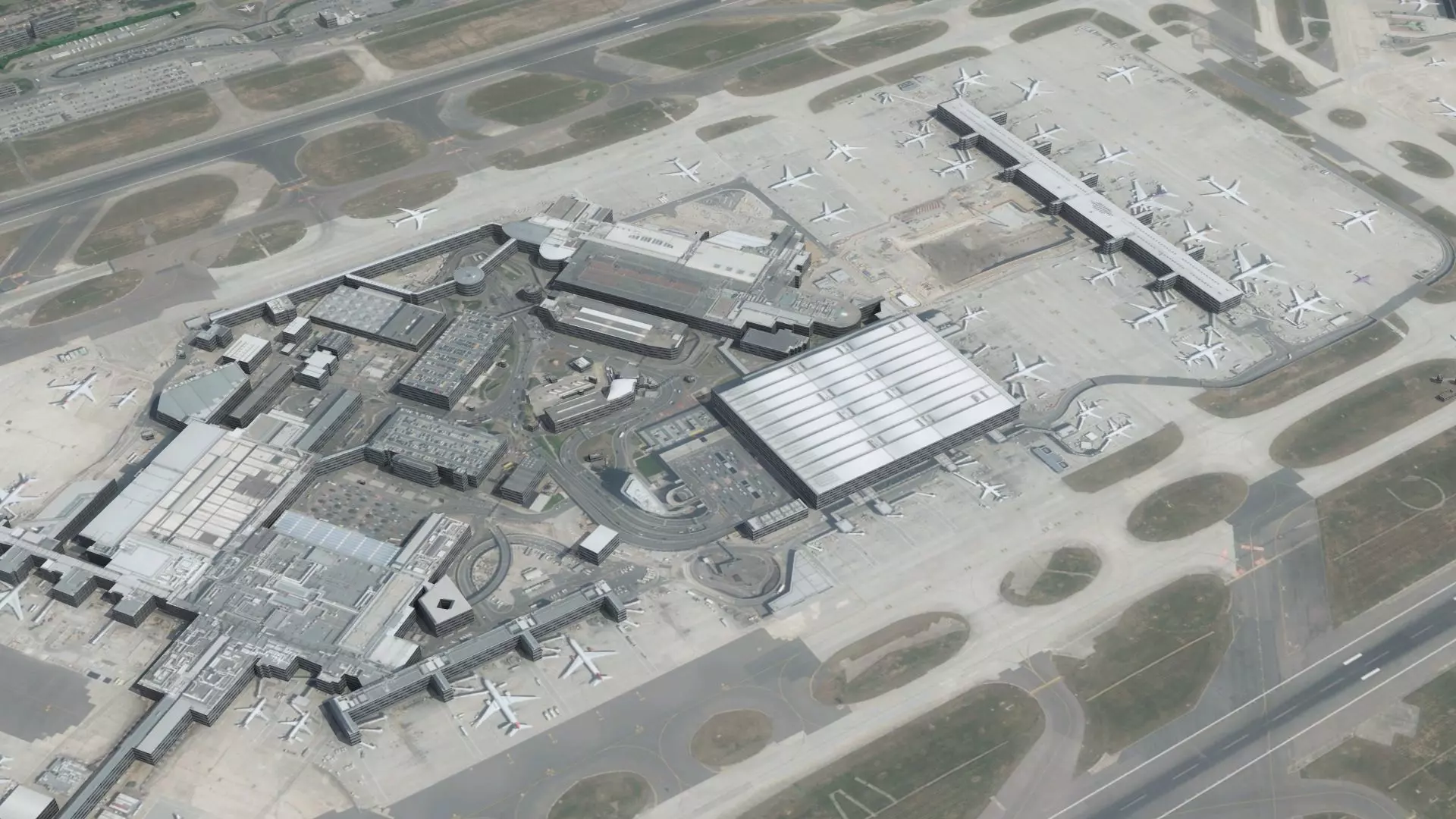 Heathrow Airport Low-poly 3D model_0