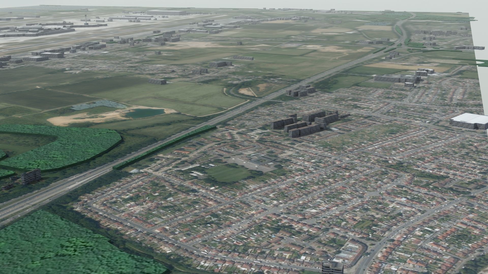 Heathrow Airport Low-poly 3D model_7