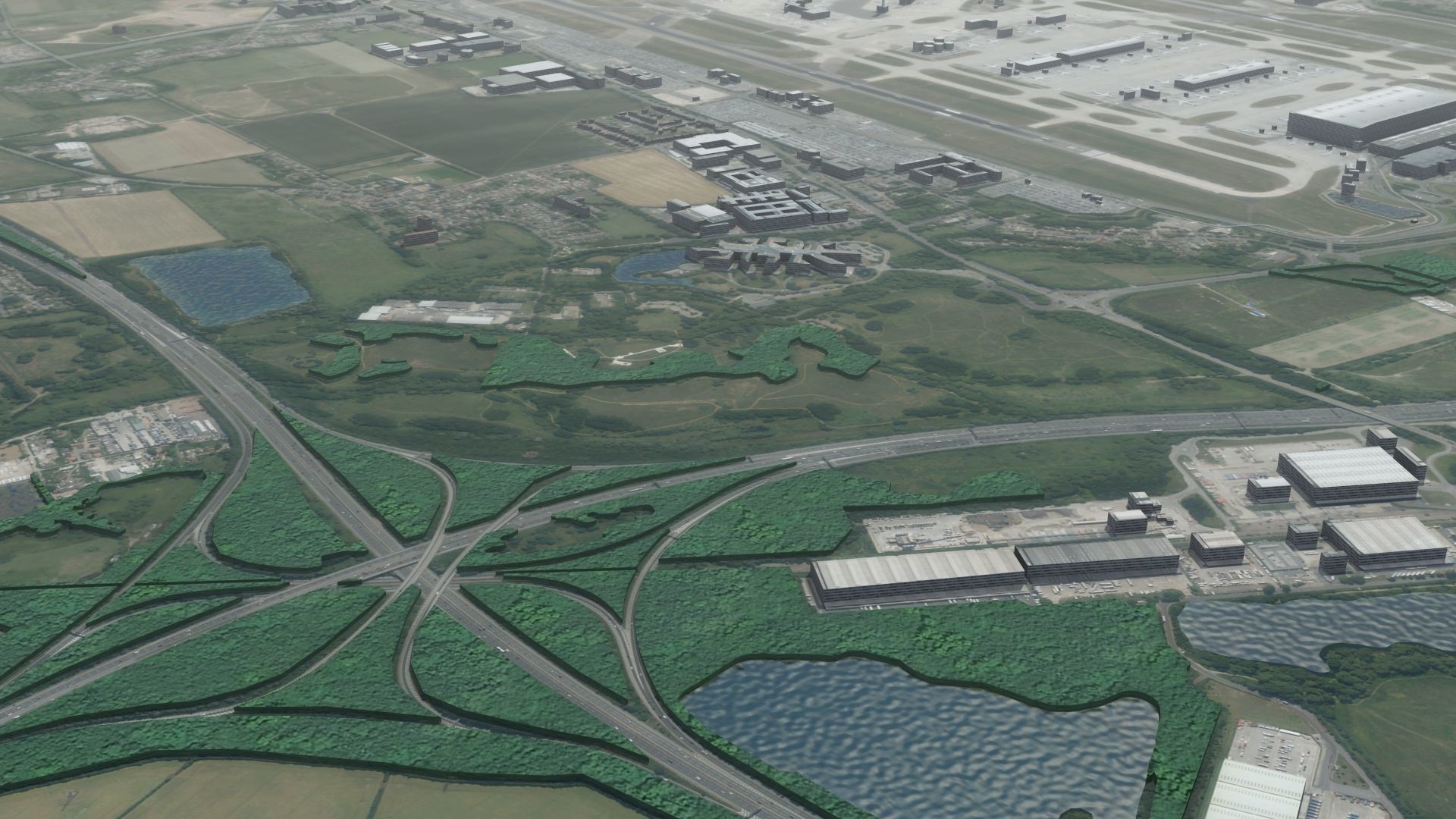 Heathrow Airport Low-poly 3D model_9