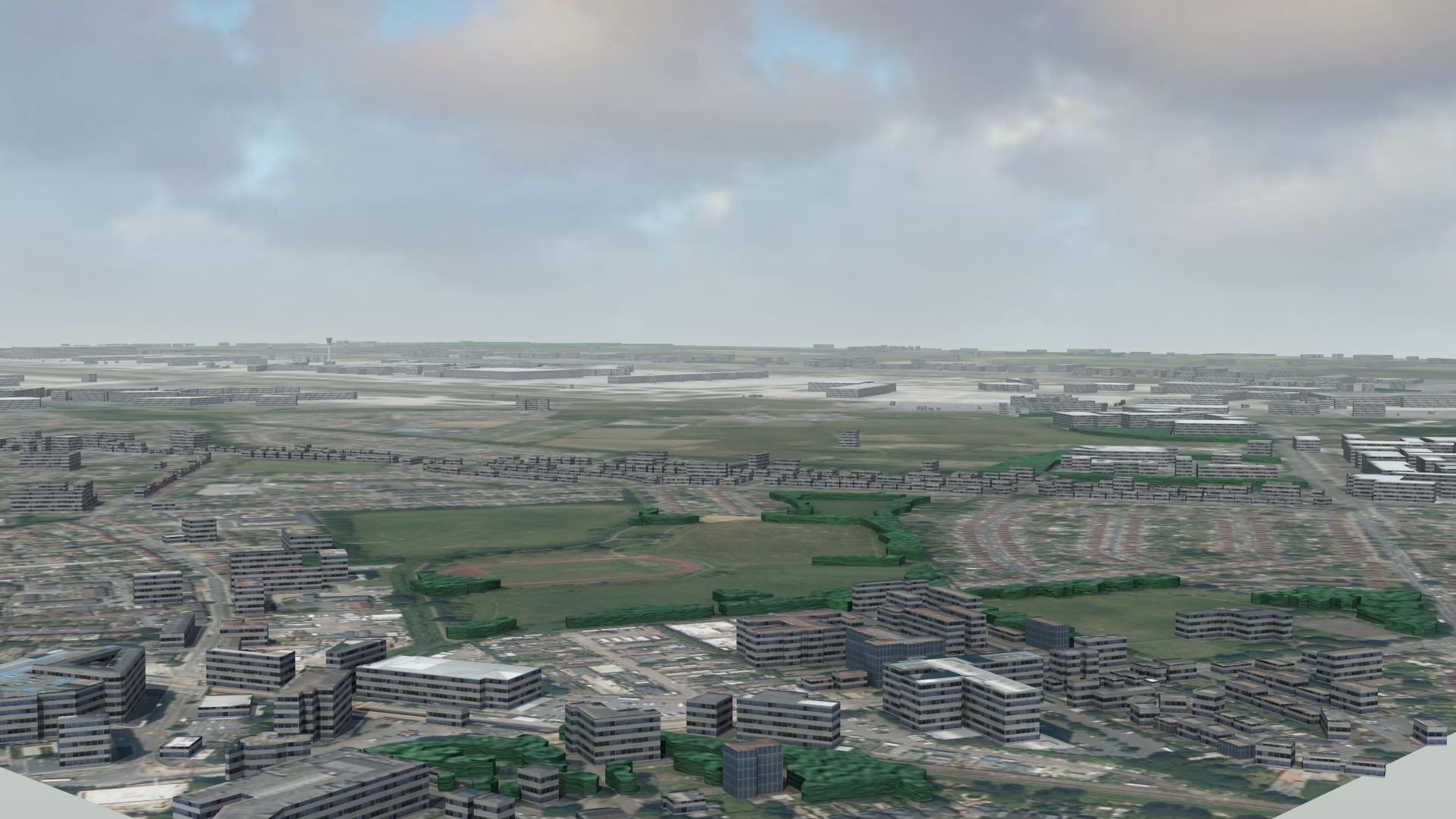 Heathrow Airport Low-poly 3D model_2