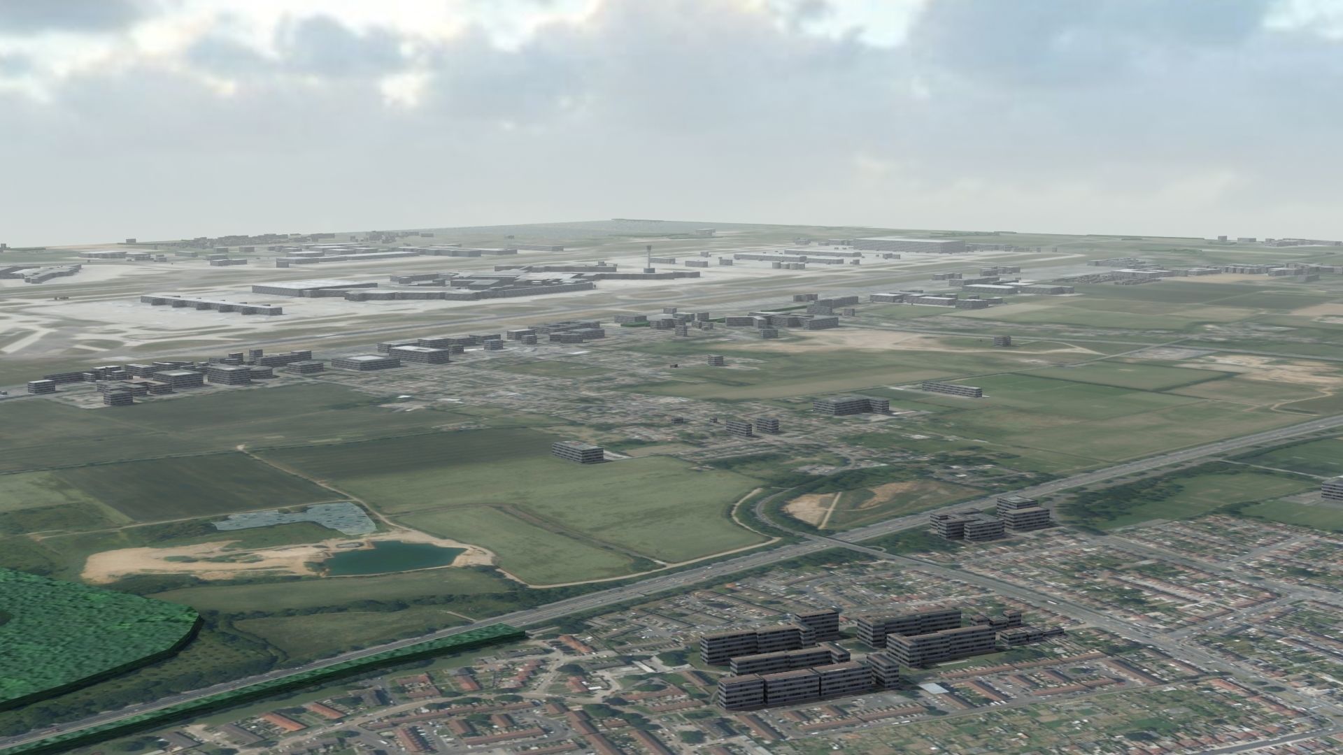 Heathrow Airport Low-poly 3D model_14