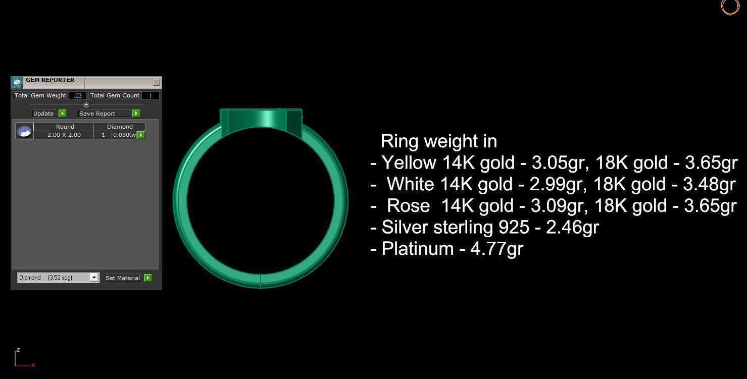 - Old English font ring L 3D print model_12