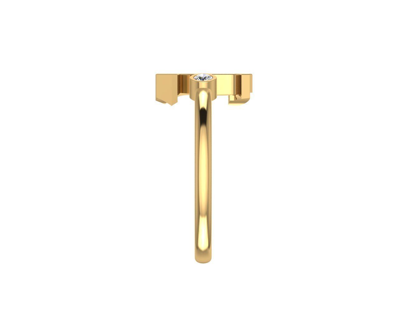 - Old English font ring L 3D print model_3