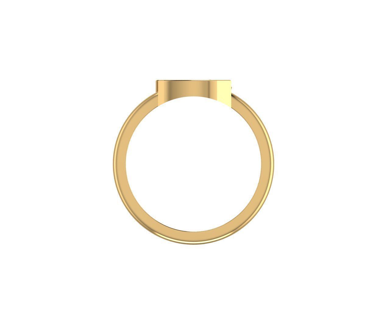 - Old English font ring L 3D print model_2