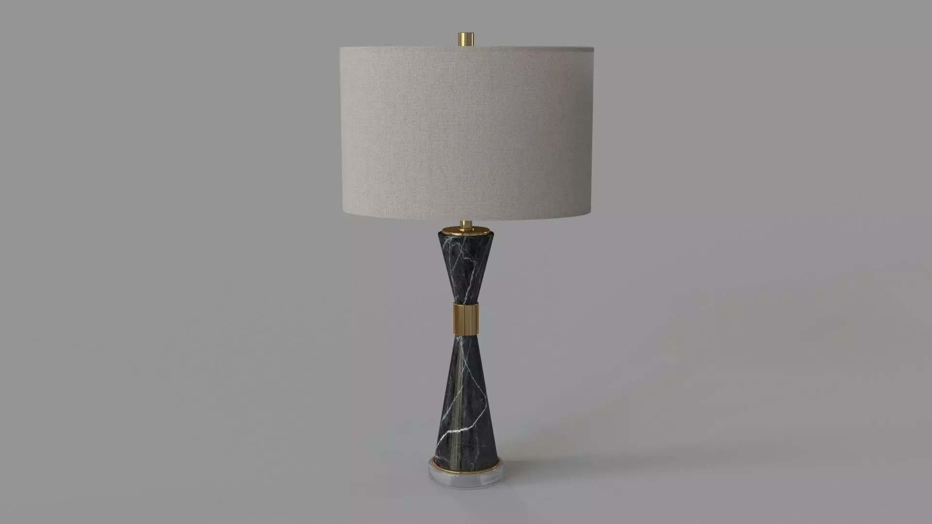 Alastair Marble Table Lamp Black 3D model_0