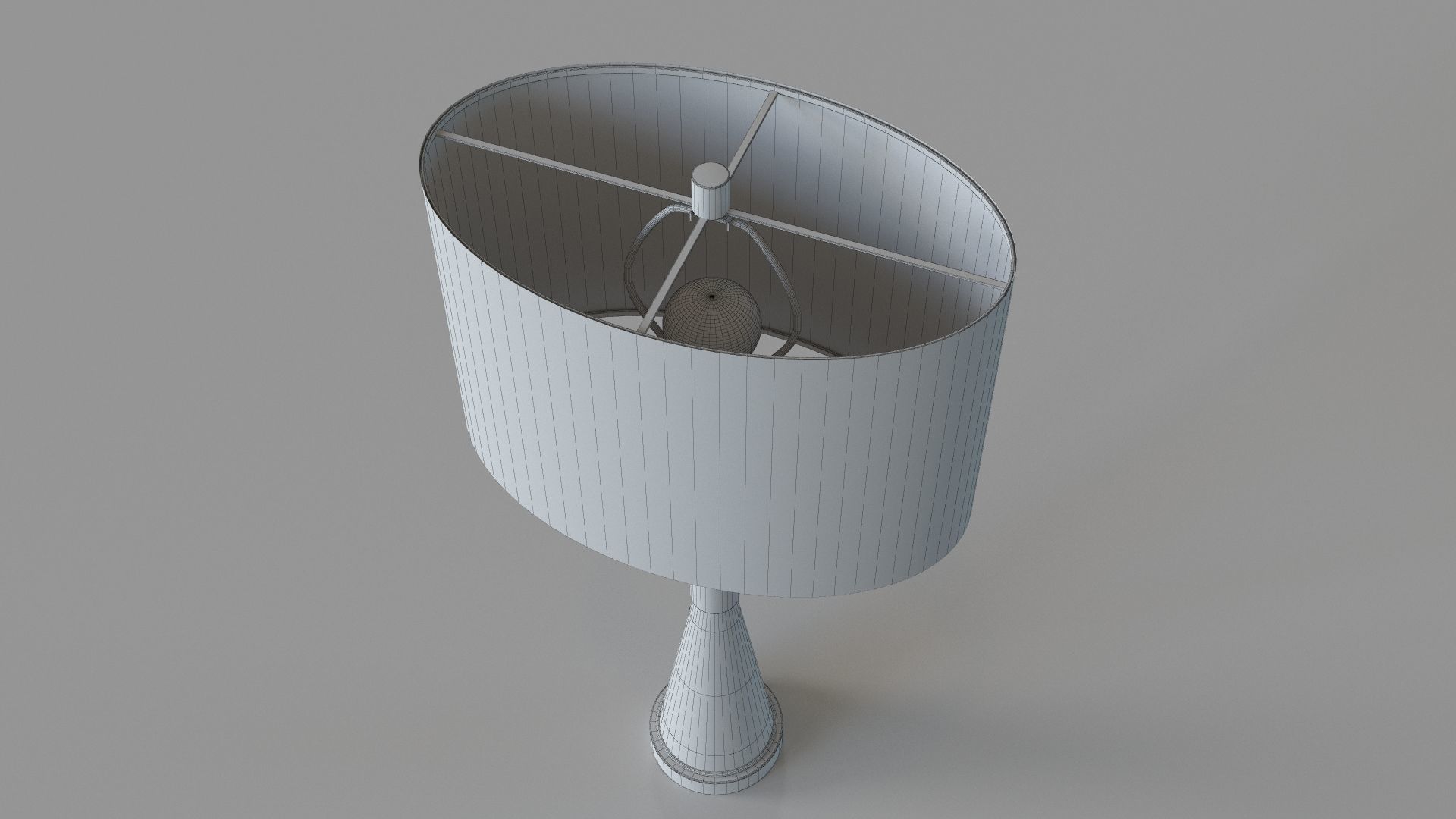 Alastair Marble Table Lamp Black 3D model_6