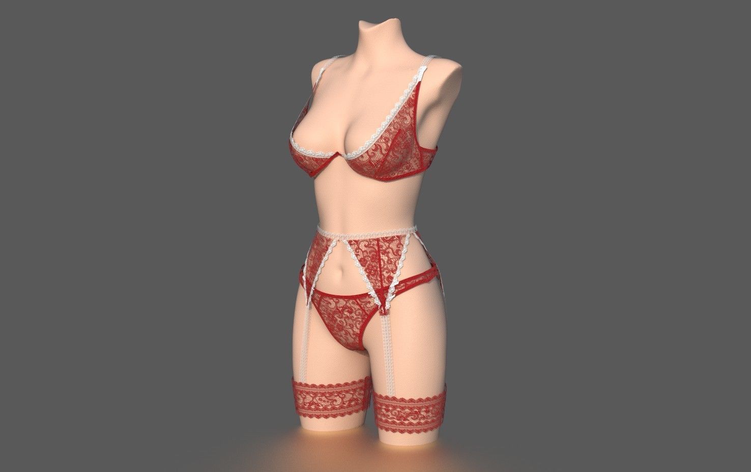 LINGERIE PACK Low-poly 3D model_6