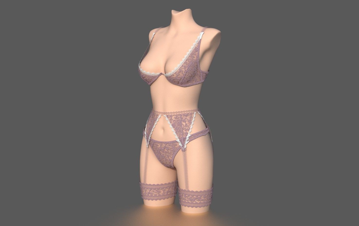 LINGERIE PACK Low-poly 3D model_5