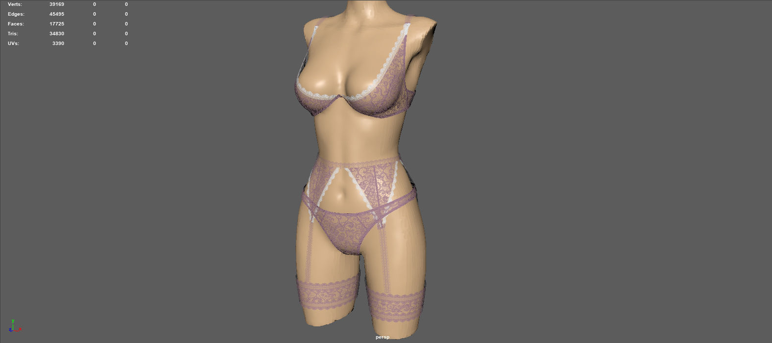 LINGERIE PACK Low-poly 3D model_11