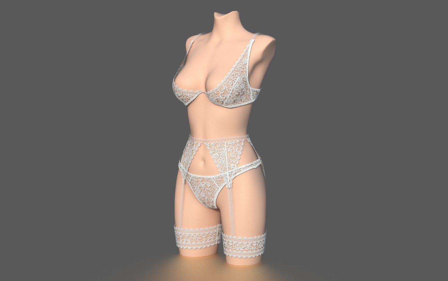 LINGERIE PACK Low-poly 3D model_2
