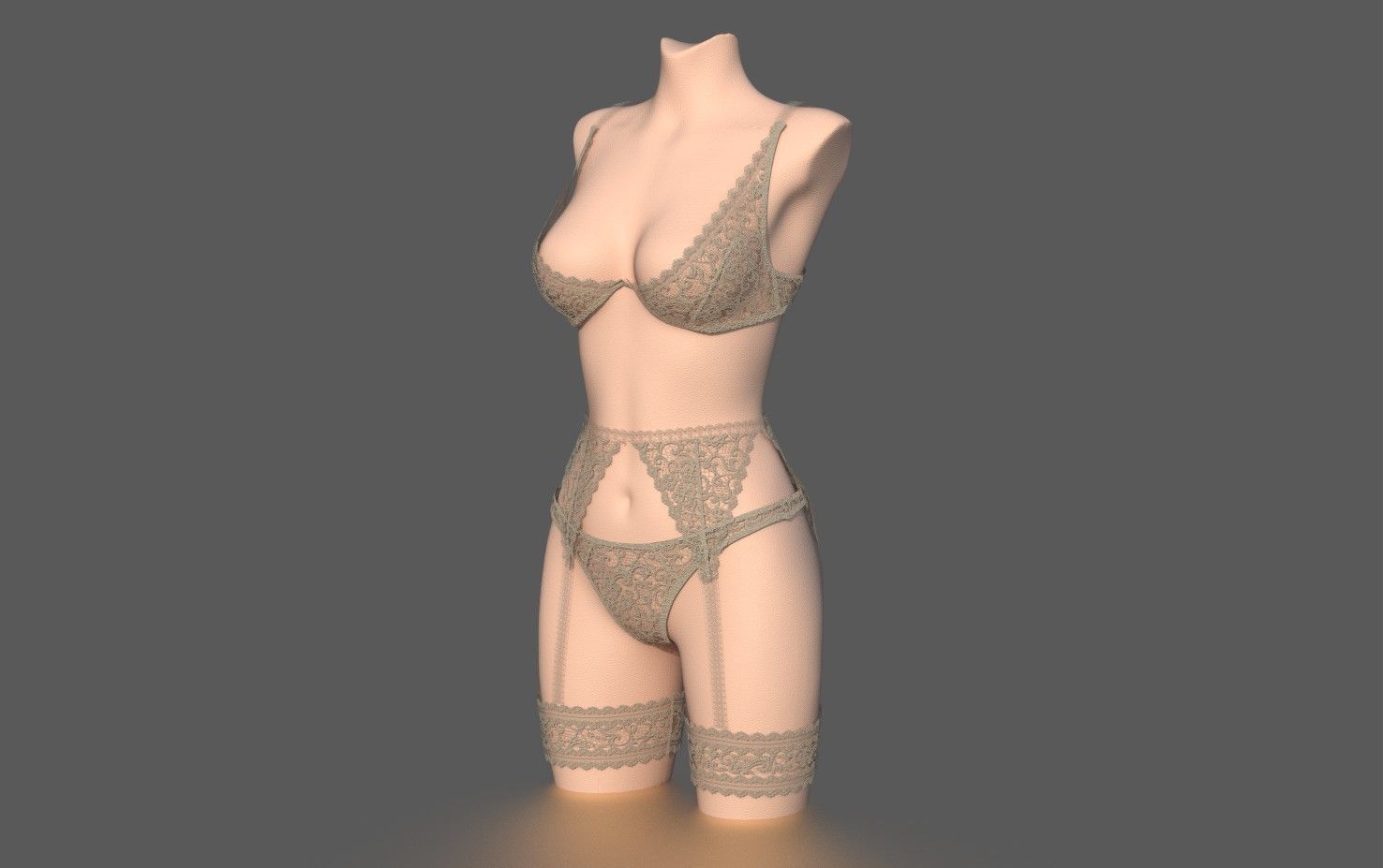 LINGERIE PACK Low-poly 3D model_4