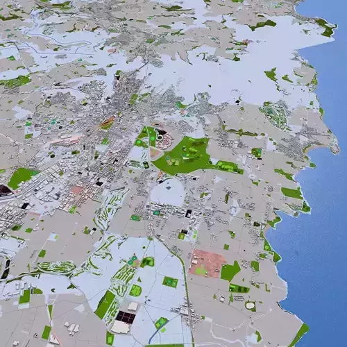 Sydney City 3d model October 2021 Low-poly 3D model