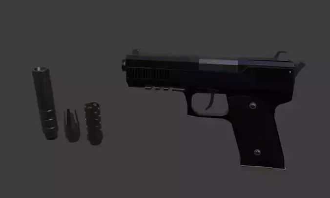 Low Poly Pistol