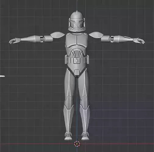 Phase 1 Animated 6 Inch Scale Clone Trooper Kit 3D print model