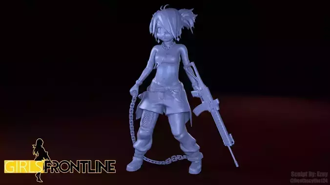 SIG 556 - Girls Frontline 3D print model