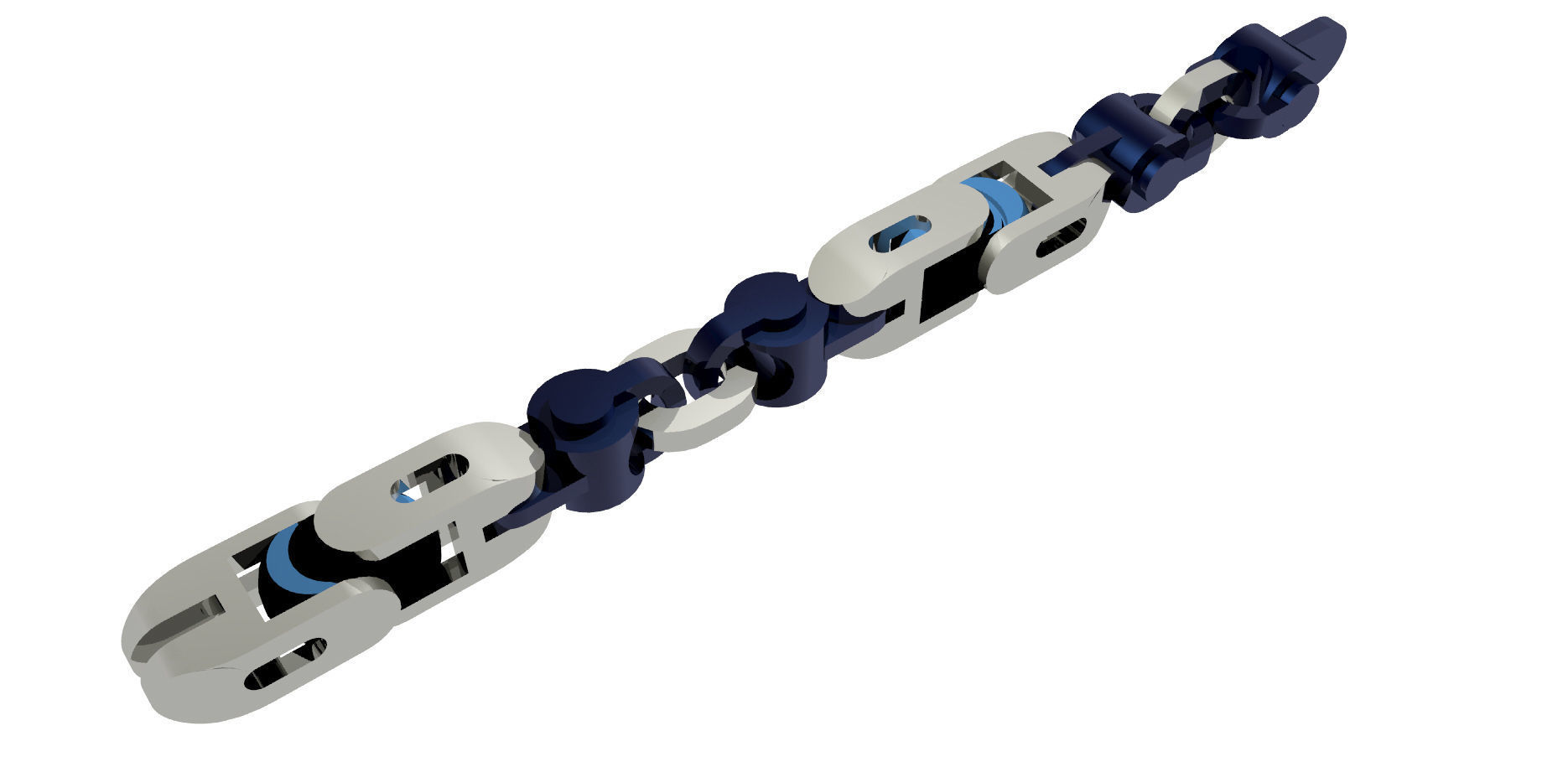 Eslabon para cadenas chain link E2016-8 3D print model 3D print model_5