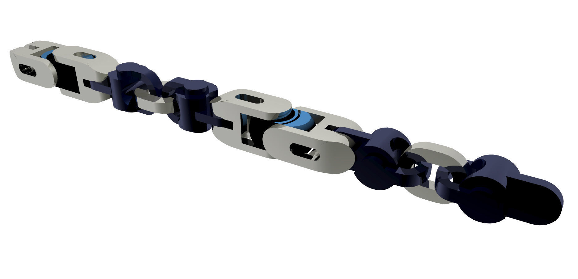 Eslabon para cadenas chain link E2016-8 3D print model 3D print model_3