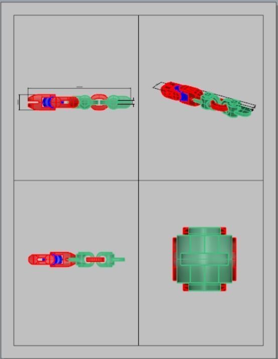 Eslabon para cadenas chain link E2016-8 3D print model 3D print model_6