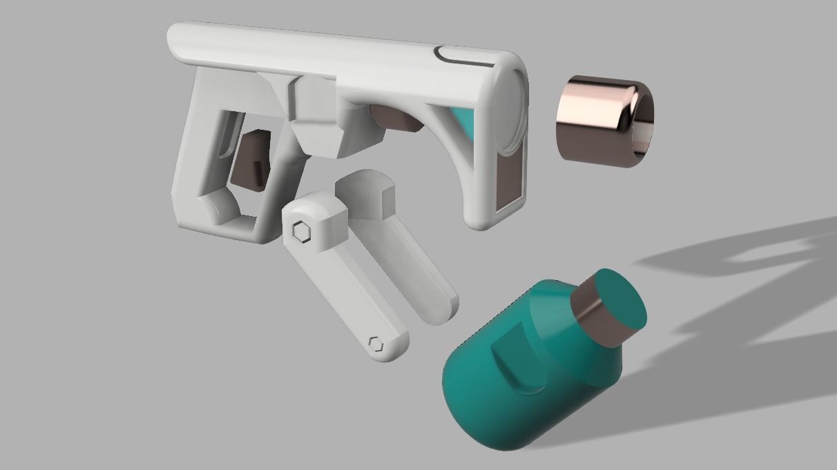 Jinx odyssey PaintGun 3D print  3D print model_3