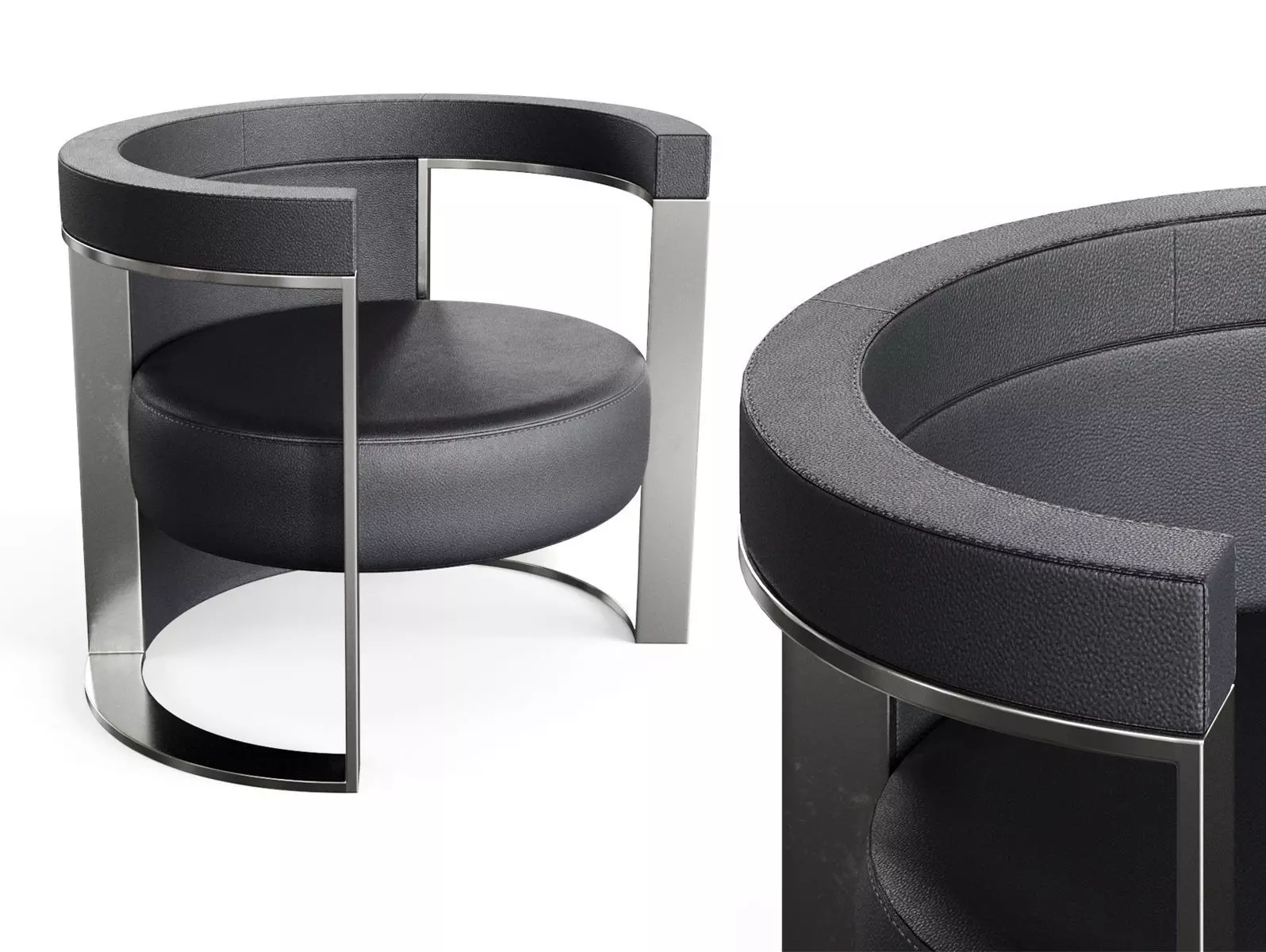 Roger Armchair by Fendi 3D model_0