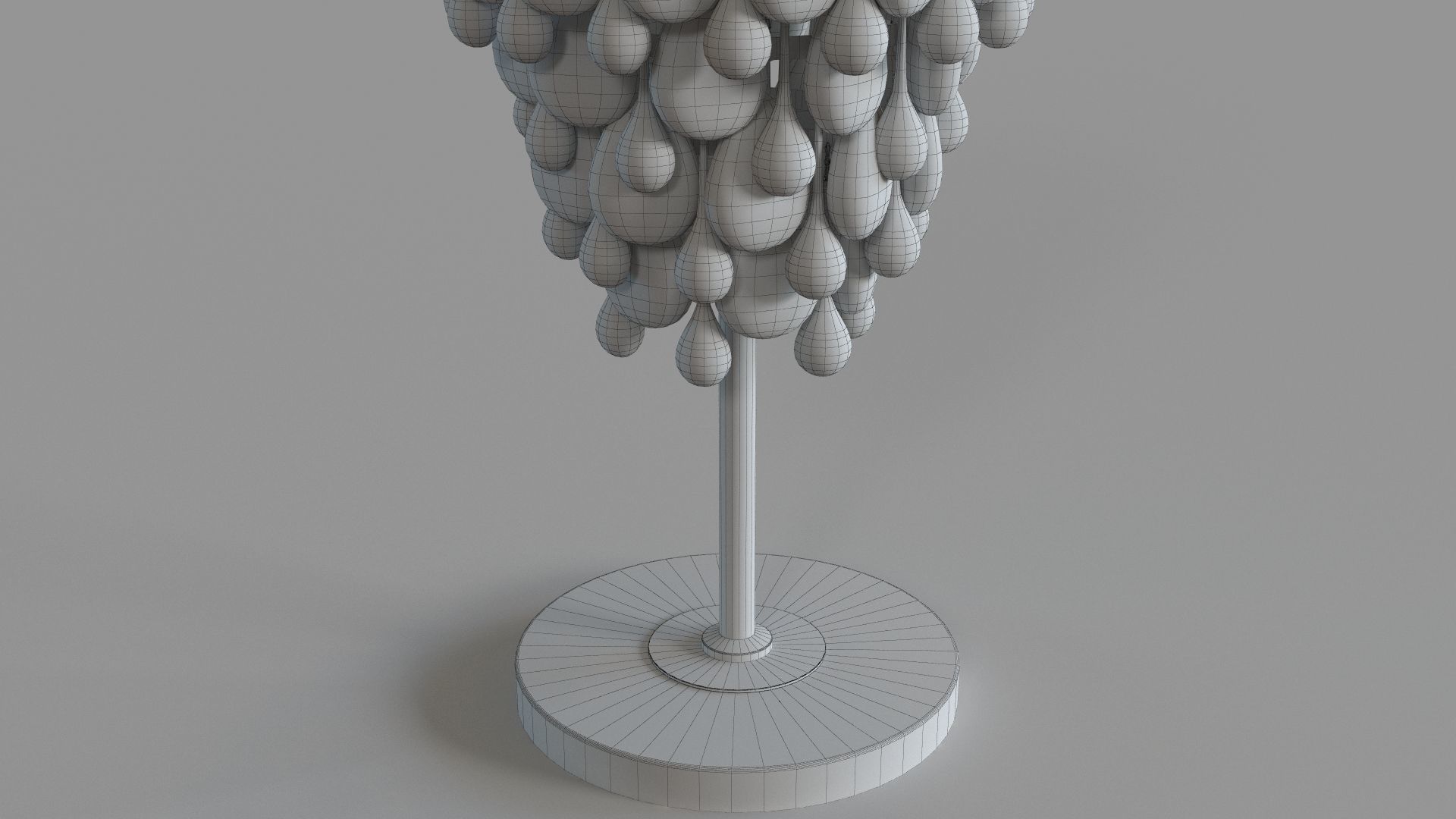 Anabella Table Lamp Antique Gold Finish 3D model_4