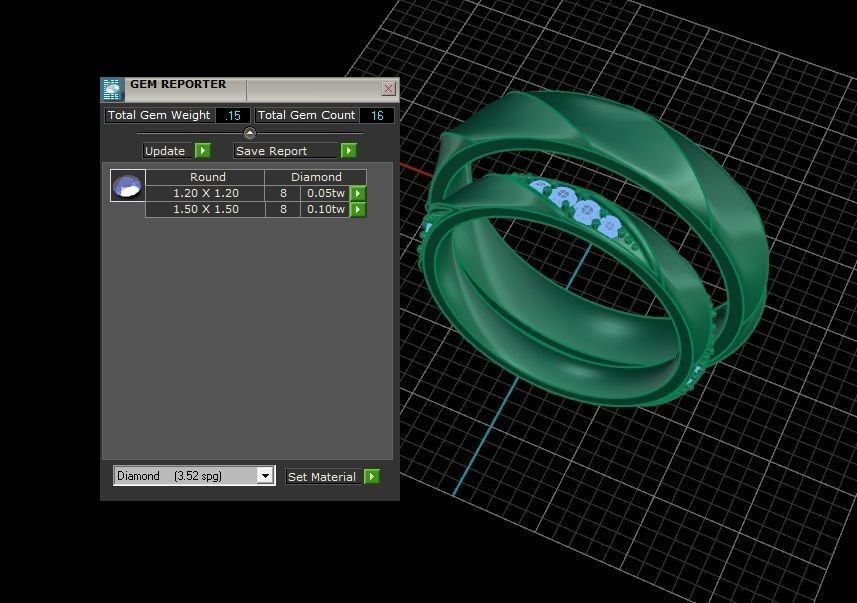 wedding ring 3D print model_1