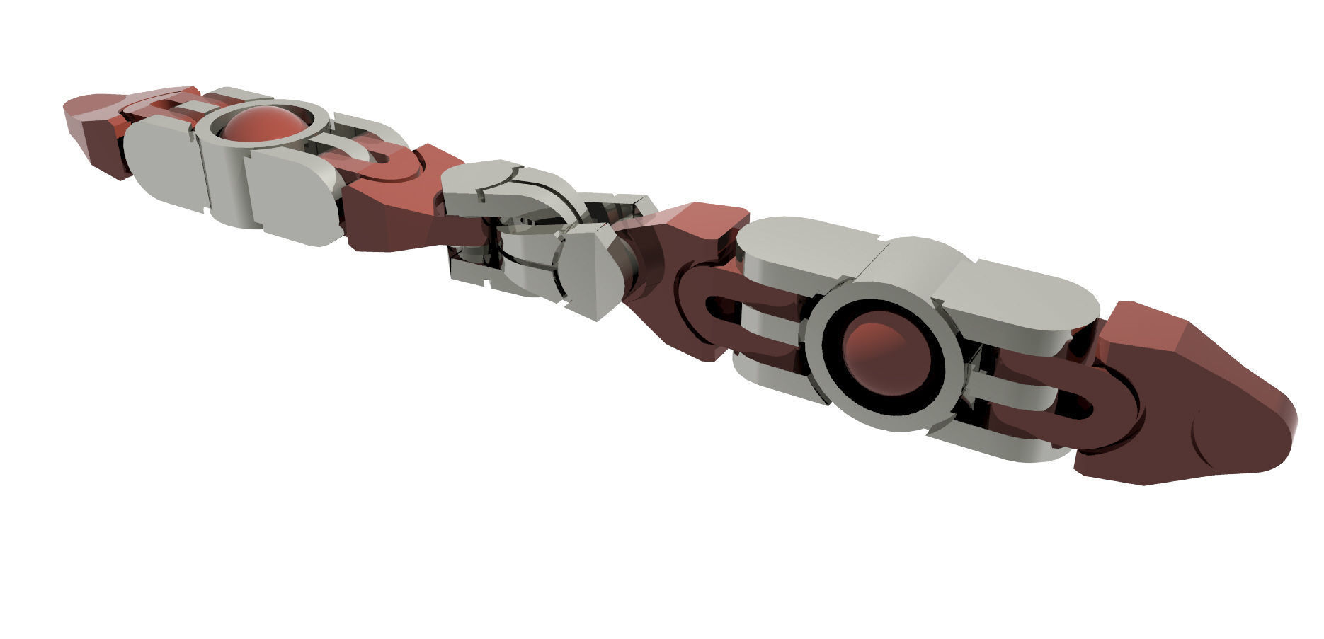 Eslabon para cadenas chain link E2016-9 3D print model 3D print model_3