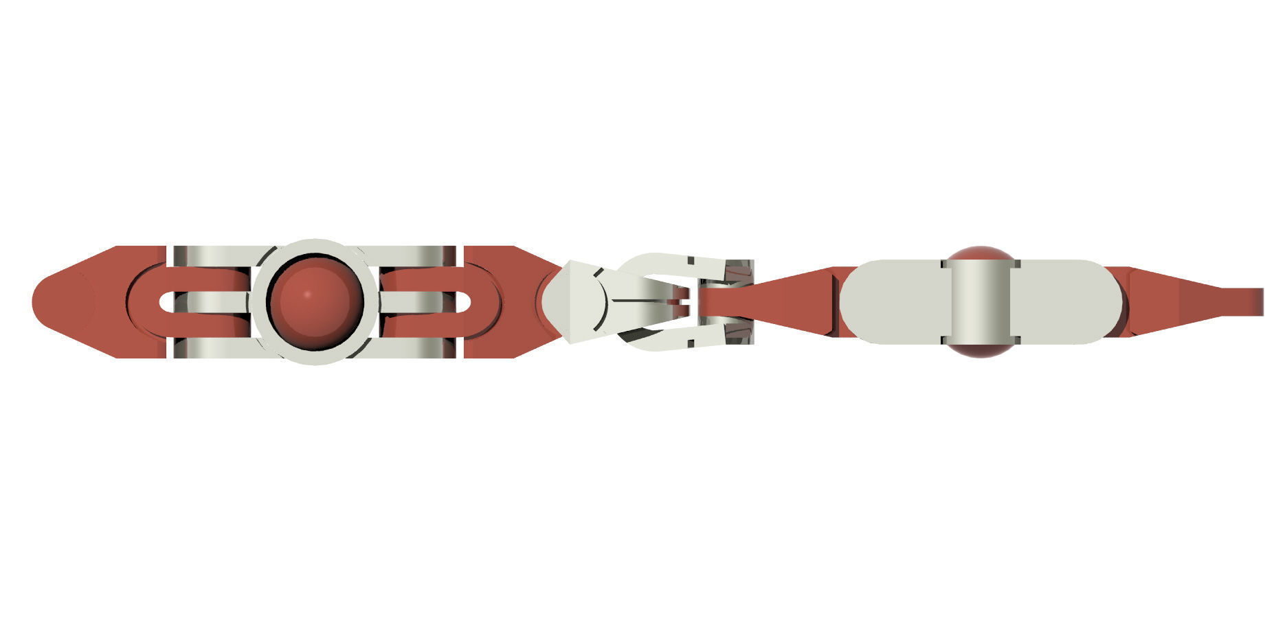 Eslabon para cadenas chain link E2016-9 3D print model 3D print model_4