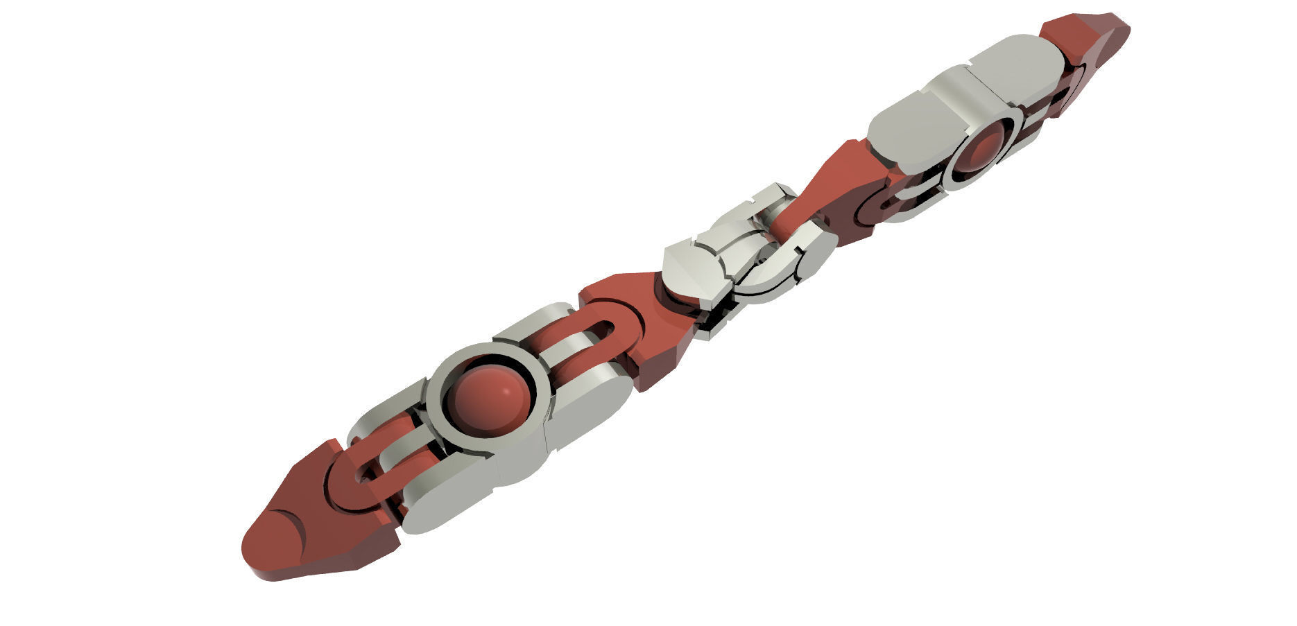 Eslabon para cadenas chain link E2016-9 3D print model 3D print model_5