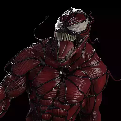 Carnage 3D print model human bust 3D print model