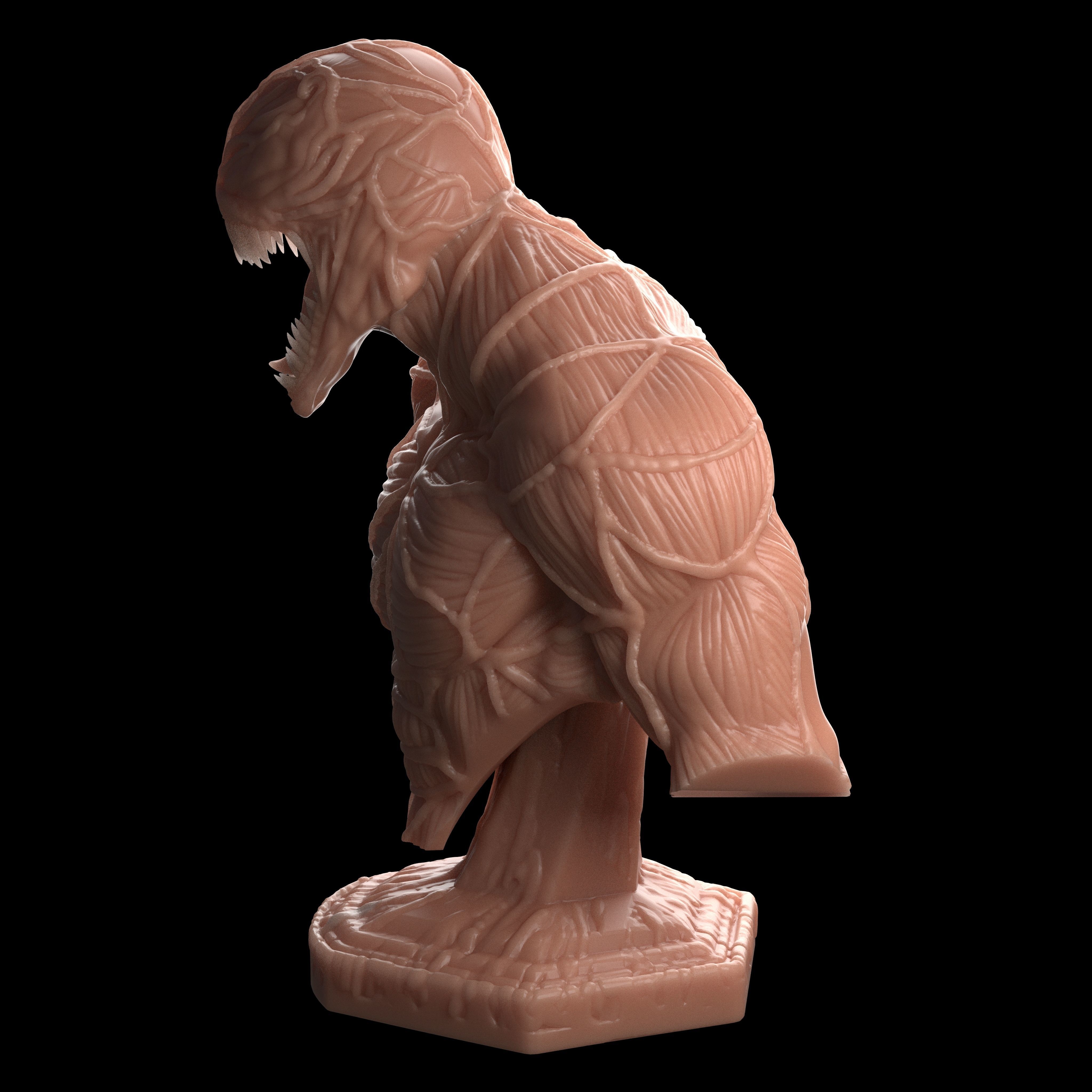 Carnage 3D print model human bust 3D print model_6