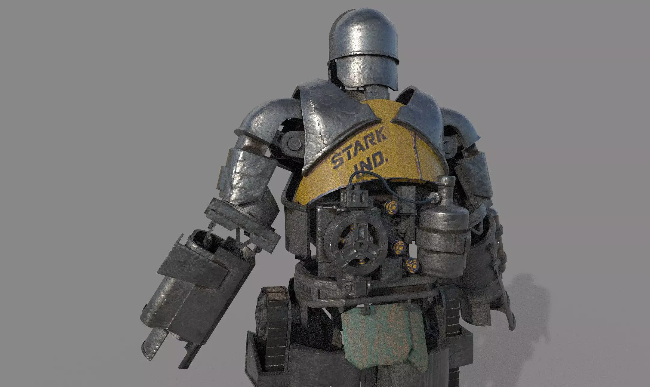 IRON MAN MARK-1 ARMOR MARVEL MODEL Low-poly 3D model