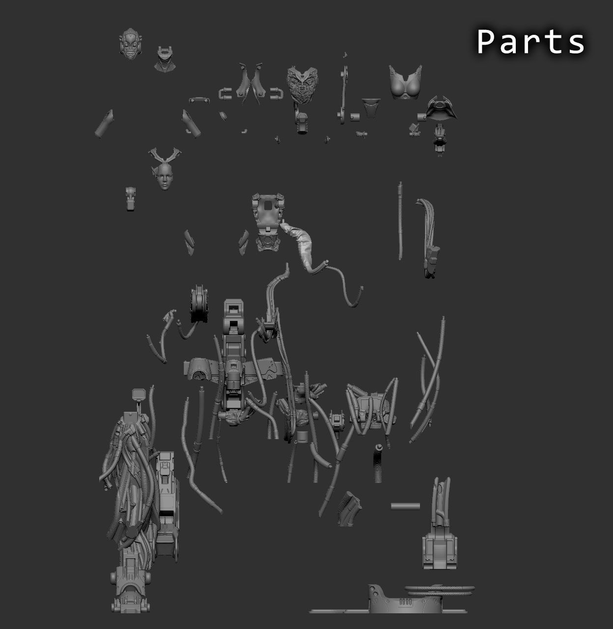 Starcraft II Adjutant - 3D Print 3D print model_21