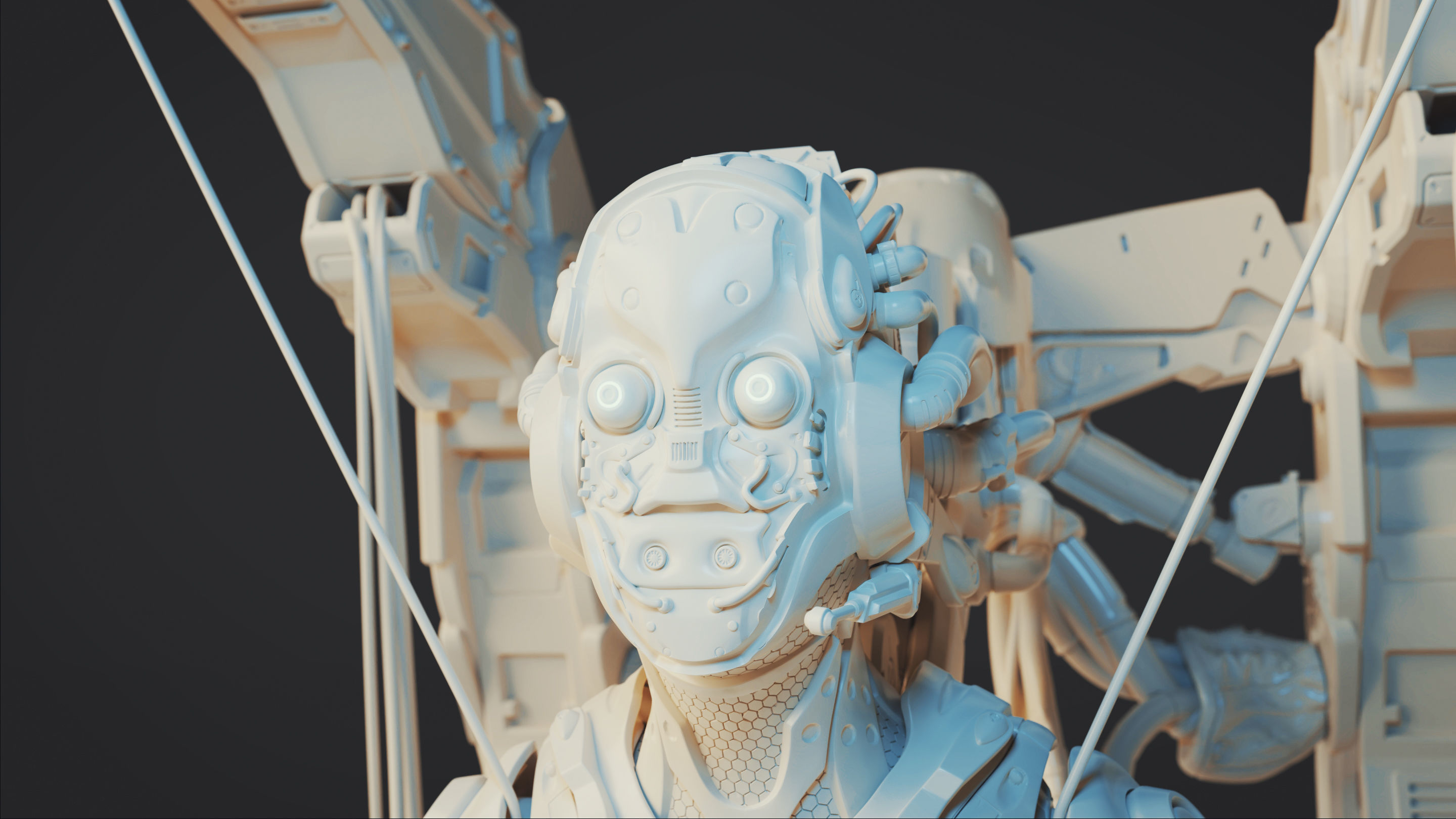 Starcraft II Adjutant - 3D Print 3D print model_26