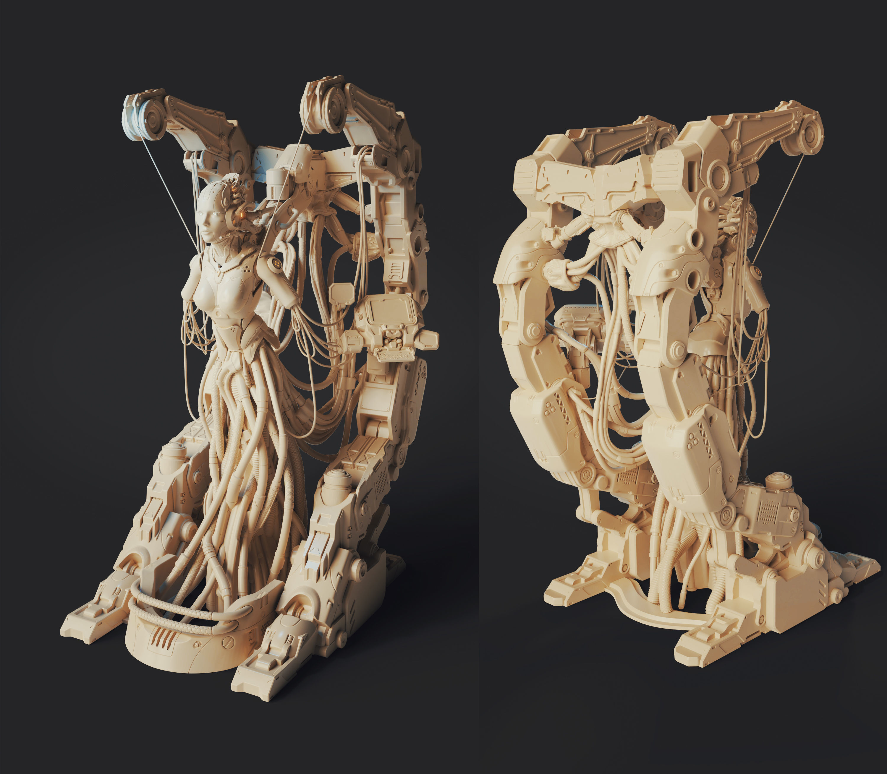 Starcraft II Adjutant - 3D Print 3D print model_2