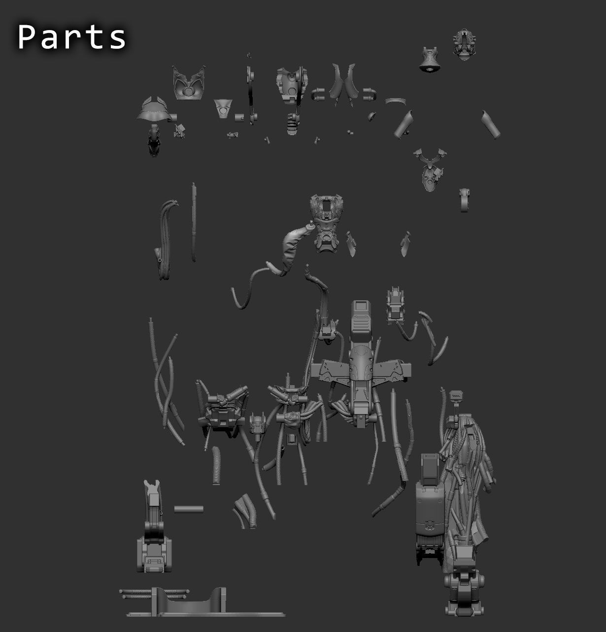 Starcraft II Adjutant - 3D Print 3D print model_22