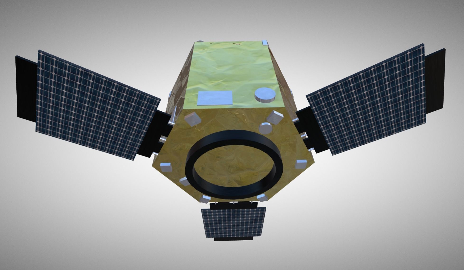 Gokturk-2 LEO Satellite  Low-poly 3D model_5