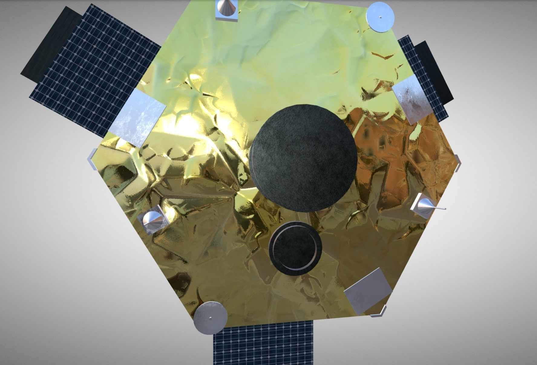Gokturk-2 LEO Satellite  Low-poly 3D model_4