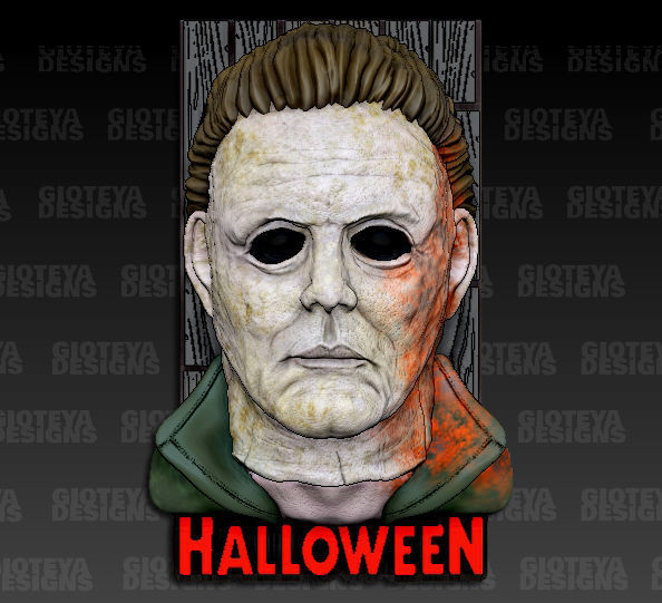 Halloween Michael Mayers Magnet  3D model_2