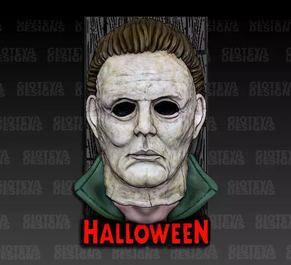 Halloween Michael Mayers Magnet  3D model_0