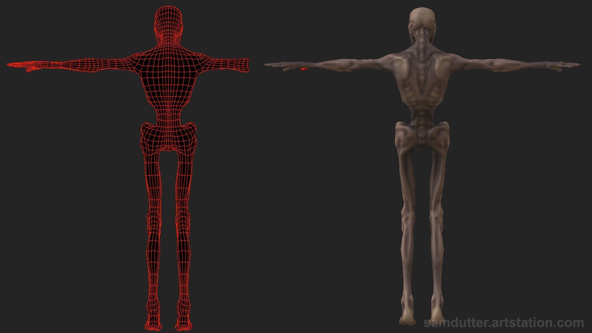 ZOMBIE - Unity NPC and  VRChat  Ready Character Low-poly 3D model_3