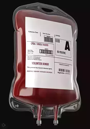 Blood Bag Hospital Low-poly 3D model