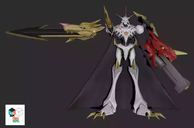 Omegamon Alter-S 3D print model