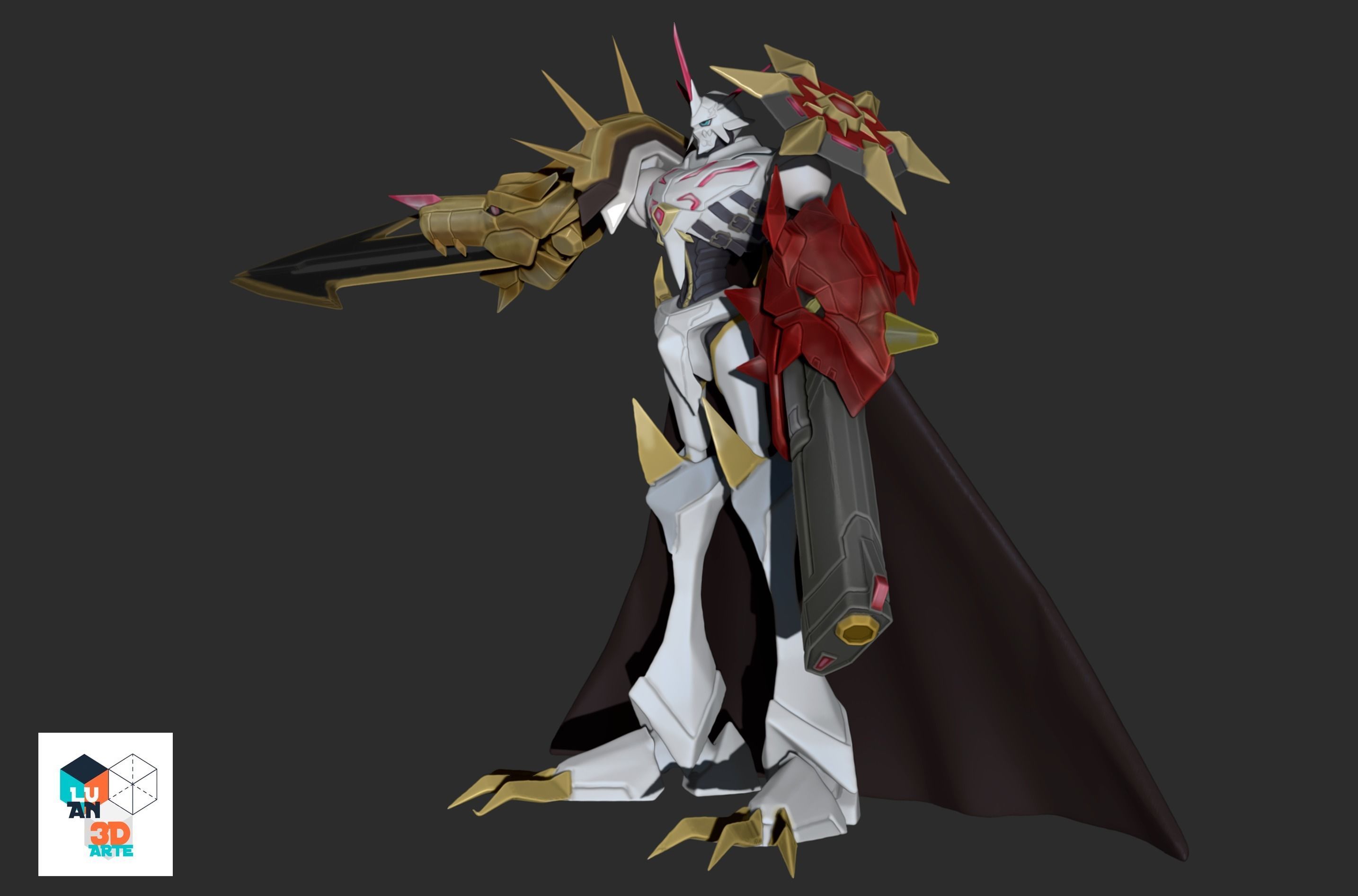 Omegamon Alter-S 3D print model_1